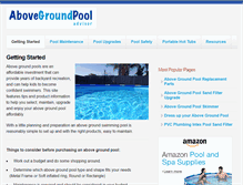 Tablet Screenshot of abovegroundpooladvisor.com